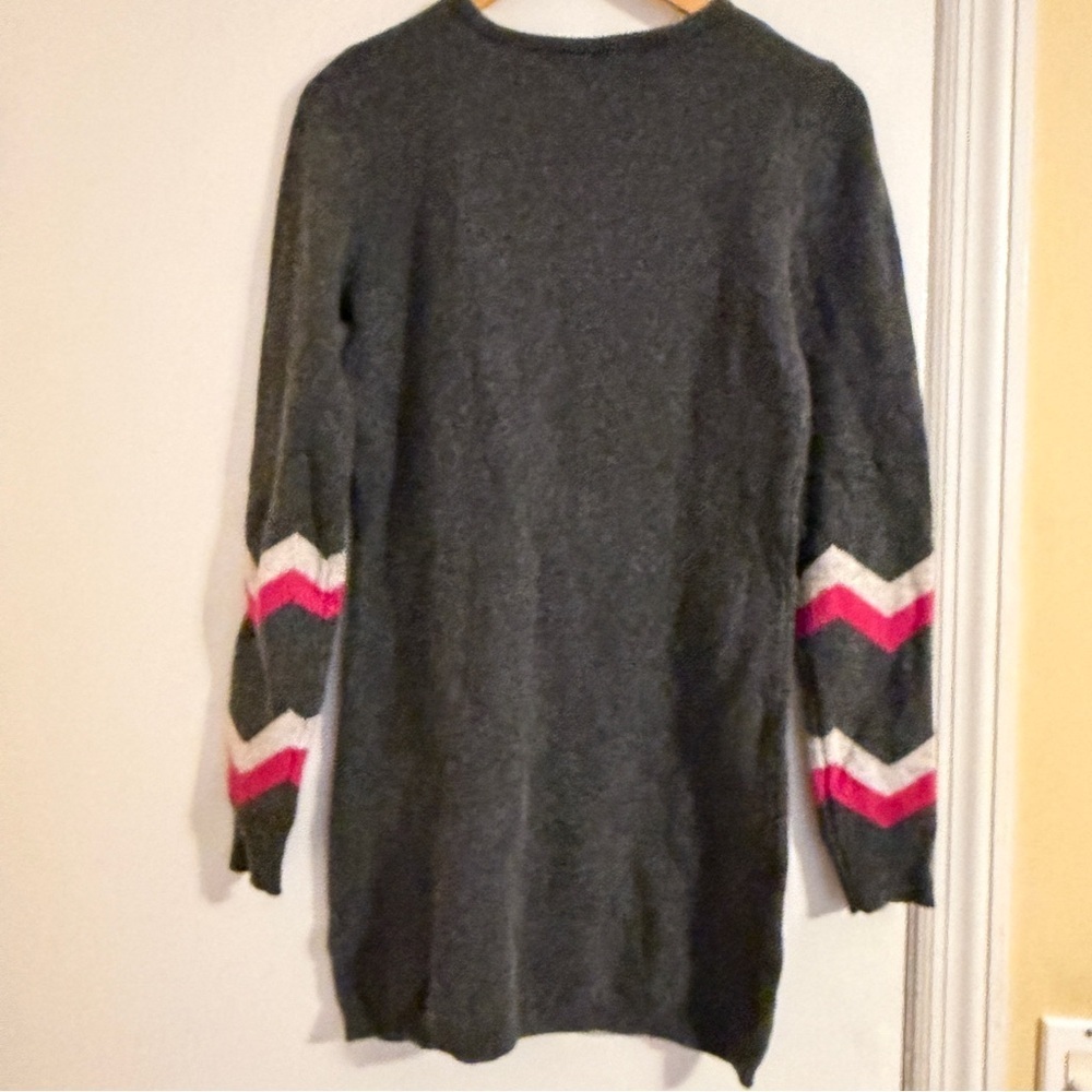 NWT Hottotties Cozy Sweater Dress gray pink women M wool blend - Picture 3 of 9
